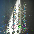 H&D HYALINE & DORA Set of 3 Crystal Sun Catcher for Window Hanging Double-Spiral Gazing Ball Spiral Tail Rainbow Maker Wind Spinners Outdoor for Garden, Patio, Porch, Christmas by GreenHaven Gardens