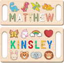 Newly Upgraded Personalized Name Puzzle for Kids, Custom Name Puzzle Personalized Baby Gifts 1st Birthday for Boys Girls Montessori Toys Nursery Decor Toddler Educational Toys by TinyTreasures Baby Boutique