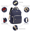 Diaper Bag Backpack, Diaper Bags for Baby Girls Boys, Baby Bags for Moms Dads, Nappy Changing Bag with Insulated Pockets,Multi-functional Waterproof Backpack with Stroller straps-Blue by TinyTreasures Baby Boutique