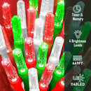 Heceltt 1140 LED 449 FT String Lights Outdoor, 8 Modes Christmas Lights Plug in, IP44 Waterproof Led String Lights with Timer and Memory for Home Party Tree Decorations (Red Green and White) by GreenHaven Gardens