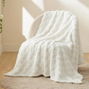 Bedsure GentleSoft White Throw Blanket for Couch - Checkered Fleece Blankets Gifts for Women Men Girls, Cute Soft Cozy Throw for Bedroom Home Decor Gifts, 50x60 Inches by CozyNest Decor