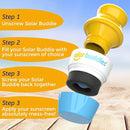 Solar Buddies Sunscreen Applicator - Single Blue - Refillable Roll on Sponge Sunscreen, Suncream & Lotion Applicator For Kids, Adults & Families - Holds 3.4fl oz, Perfect Size for Travel by TinyTreasures Baby Boutique