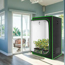 MELONFARM 4x4 Grow Tent, 48"x48"x80'' High Reflective 600D Diamond Mylar Canvas with Observation Window and Floor Tray for Hydroponic Indoor Plant Growing by GreenHaven Gardens