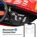 24V 10Ah Electric Police Car Ride on Toy for Big Kids, 4WD 2 Seater Kids Ride on Car SUV w/Remote Control, 4x200W Motors - Red by TinyTreasures Baby Boutique