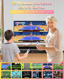 TIK-Tok Dance Mat Game for TV, Christmas Colors Wireless Plug and Play Wrinkle-Free & Non-Slip Electronic Dance Mats, Exercise Dance Pad with Camera for Kids and Adults, Boys & Girls Gifts Toy by TinyTreasures Baby Boutique