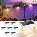 SOLPEX Solar Fence Lights Outdoor,Solar Deck Lights Waterproof Led Solar Lights for Outdoor Stairs,Step,Patio,Yard,Garden,Balcony and Porch,8 Pack Shell-Like Light Spots(White Shell,Warm White&RGB) by GreenHaven Gardens