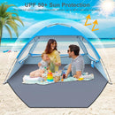 Gorich Beach Tent Sun Shelter for 3/4-5/6-7/8-10 Person with UPF 50＋ UV Protection, Lightweight & Easy Setup Beach Shade Canopy, Portable Beach Shade Tent Beach Cabana by TinyTreasures Baby Boutique