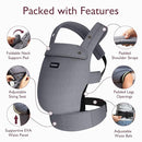 Momcozy Baby Carrier - Ergonomic, Cozy and Lightweight Carrier for 3-24 Months, Effortless to Put On, Ideal for Hands-Free Parenting, Enhanced Lumbar Support, Purehug for Infant to Toddler, Grey by TinyTreasures Baby Boutique