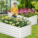 Large Outdoor Planter Boxes Kit Set of 2,6x3x1.5ft Galvanized Raised Bed Planter with Open-Ended Base Design, Elevated for Outdoor Plants, Durable Raised Bed for Gardening,Green by CozyNest Decor