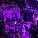 JMEXSUSS 2 Pack Purple Solar Halloween Lights Outdoor, 66ft 200 LED Solar Fairy Lights Outdoor Waterproof, 8 Modes Solar String Lights for Outside Halloween Christmas Decorations by GreenHaven Gardens