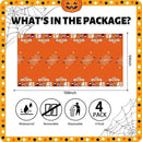 ATFUNSHOP 4 Packs Halloween Tablecloth Disposable Table Cover 54X108 Halloween Decorations KidsBirthday Party Decor, Spooky Spider Web Waterproof Spillproof Table Cloth - Perfect for Dinner by CozyNest Decor