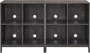 Crosley Furniture Jacobsen 2-Piece Vinyl Record Storage Cube Bookcase Set and Record Player Stand, Brown Ash by CozyNest Decor