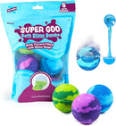 Super Goo Bath Slime 'Surprise' Bombs, 6 Pack | Kids Bath Bombs With Surprise Inside | Nontoxic | Stretchy, Squishy Slime Soap | Sensory Fun for Kids by TinyTreasures Baby Boutique