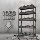 WORKPRO 5-Tier Steel Shelving Unit-Black, 27-2/5”W x 11-7/10”D x 60”H, Adjustable Storage Rack, Heavy Duty Shelf with MDF Board, 1650 lbs Load Capacity (Total) for Garage, Basement, Kitchen by GreenHaven Gardens