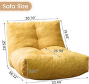 Bean Bag Chair Lazy Bean Bag Sofa, Floor Beanbag Chairs with Stuffed High-Density Foam, Memory Foam Bean Bag Sofa for Living Room, Bedroom and Office by TinyTreasures Baby Boutique