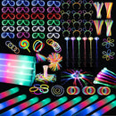 272 PCs Glow Party Supplies, 24 Foam Glow Sticks, 24 LED Glasses and 200 Glow Sticks ＆ Bracelets, 12 Glow sticks headband 12 Fiber Optic Hair Light，Glow Neon Party Favors for Wedding, Concert, Raves by TinyTreasures Baby Boutique