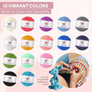 Yarnvibe Easy Crochet Kit for Beginners Adults 80 pcs with Video Course, Includes 15 Yarns, 21 Crochet Hooks & More, Learn to Crochet Gifts for Crochet Lovers, Beginner Crochet Kit for Kids & Adult by TinyTreasures Baby Boutique