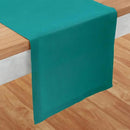 Solino Home Linen Teal Table Runner 90 Inches Long - 100% Pure Linen 14 x 90 Inch Table Runner for Dining, Fall, Autumn - Fete, Handcrafted and Machine Washable by CozyNest Decor