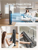 Dreo Tower Fan for Bedroom, 25ft/s Velocity Quiet Floor Fan, 90° Oscillating Fans for Indoors with 4 Speeds, 4 Modes, 8H Timer, Standing Fans, Bladeless Fan, Black, Nomad One (DR-HTF007) by CozyNest Decor