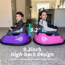 12V Kids Electric Bumper Car, Baby Bumper Car for Toddlers w/Remote Control, 360° Spinning - Purple by TinyTreasures Baby Boutique