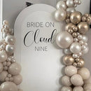 Bride On Cloud Nine Decal - Bride Shower Party Decorations, Wedding Engagement Bride-to-Be Bachelorette Party Supplies, Balloon Arch Background Wall Decor Cloud Sign Decal(Cloud Nine Decal) by TinyTreasures Baby Boutique