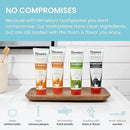 Himalaya Botanique Whitening Antiplaque Toothpaste, Variety Pack Mint Flavors - Whitening Toothpaste Without Fluoride for Whiter Teeth & Fresh Breath - Vegan, Gluten Free, 4 oz (Pack of 4) by CozyNest Decor