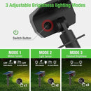 Outdoor Motion Sensor Spot Lights with 3 Modes, 4 Pack/56 LED 2-in-1 Auto On/Off Solar Landscape Lighting for Outside Yard, Wall, Garden, Pathway, Warm White by GreenHaven Gardens