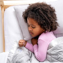 Dreamland Baby Premium Toddler Pillow and White Pillowcase, 13 x 18. Machine Washable, Ergonomic Kids Pillow + Ultra Soft Viscose Pillowcase. Mom-Owned US Business, Premium Materials by TinyTreasures Baby Boutique
