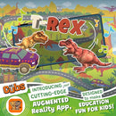 KC Cubs 8x10 Dinosaur Toy Car Dino Road Rug – Educational Play Mat Carpet for Kids, Toddlers, Nursery, Classroom, Playroom, Baby Daycare, Boys & Girls by TinyTreasures Baby Boutique