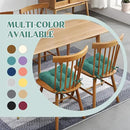 puredown® Chair Cushions for Dining Chairs, Tufted Memory Foam Chair Pads with Non-Slip Backing, Kitchen Seat Cushions with Ties, Washable Seat Pad Set of 4, 15.5" x 15.5" x 4", Green by CozyNest Decor