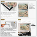 SIGNWIN 46"x72" Extra Large Framed Wall Art Japanese Ukiyo-e Landscape, Timeless Mt. Fuji Scene for Zen-Inspired or Asian-Style Interiors for Home Living Room Bedroom Decor (Frame Assembly Required) by CozyNest Decor