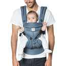 Ergobaby Omni Classic Baby Carrier Newborn to Toddler - Breathable Baby Carriers for Summer - All-Position Carrier with Lumbar Support (7-45 Pounds), Mesh, Oxford Blue by TinyTreasures Baby Boutique
