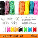 Flower Origami Kit & Paracord Bracelet Kit Bundle - Fun DIY Arts and Crafts Project for Kids Ages 6 7 8 9 10 11 12 - Great Gifts for All Occasions by TinyTreasures Baby Boutique