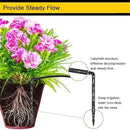 Drip Irrigaition Kits for 1/4" Tubing 32ft, Silicone Hose Drip Irrigation Accessories Compatible Automatic Drip Kit or Watering System Fittings Kit Pack by GreenHaven Gardens