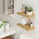 Floating Shelves for Wall, 8 Inch Deep Floating Shelves, 24"W x 8"D Wall Shelves Set of 2, Rustic Wood Floating Shelf for Home Decor, Deep Storage Shelves for Kitchen, Bedroom, Living Room by CozyNest Decor