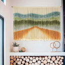 IOWER Macrame Wall Hanging Dip-Dye Chic Home Decor Boho Wall Decor Yarn Wall Art for Nursery, Bedroom, Living Room,Backdrop,57" W X 35" L by CozyNest Decor