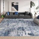 8x10 Rug Washable Boho Rug Soft Large Area Rug Non-Slip Non-Shedding Faux Wool Vintage Rug for Living Room, Farmhouse, Dining Room, Indoor, Kids Playroom, Blue by TinyTreasures Baby Boutique