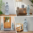 Virgin Mary Praying Statue 31.49 Inch Tall Outdoor Garden Religious Garden Statue Mary Statue Outdoor Yard Patio Deck Home Entryway Hallway Sculpture Magnesium Oxide Stone by GreenHaven Gardens