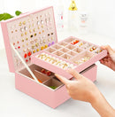 Girls Jewelry Box Earring Holder Organizer for Girls Earring Organizer Teen Jewelry Box Organizer for Girls Pink jewelry Boxes for Earrings Necklaces Rings Stud Earrings Box Organizers Teens by TinyTreasures Baby Boutique