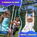 Sportspower Arcadia Swing Set - Outdoor Heavy-Duty Metal Playset for Kids with Slide by TinyTreasures Baby Boutique