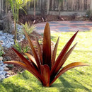 DIY Metal Agave Plant Art Yard Tequila Art Sculpture, Tequila Rustic Garden Sculpture Statue Outdoor Decor,Agave Metal Plants for Yard, Garden Lawn Ornaments (12 Leaves -Yellow) by CozyNest Decor