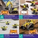 5 in 1 Building Toys STEM Robotics Kit, 430 PCS Blocks RC Robot Erector Sets, APP & Remote Control Excavator Science Kits for Kids Age 6 7 8 9 10 11 12-14, DIY Educational Gift for Boys & Girls by TinyTreasures Baby Boutique