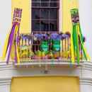 EBaokuup 4 Pcs Mardi Gras Wind Sock,41.3 Inch Mardi Gras Spinners Windsock,Purple Yellow Green Decor Windsock for Home Yard Party Mardi Gras Outdoor Decoration by GreenHaven Gardens