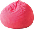Homguava 3.5FT Bean Bag Chair: Teardrop Bean Bags with Memory Foam Filled, Compact Beanbag Chairs Soft Sofa with Corduroy Cover (Pink) by TinyTreasures Baby Boutique