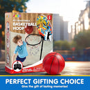 JOYIN Kids Basketball Hoop, Adjustable Height 2.8 ft-6.2 ft Toddler Basketball Hoop for Kids Indoor Outdoor Play Portable Basket Ball for Boys Girls Age 3 4 5 6 7 8 Gift by TinyTreasures Baby Boutique