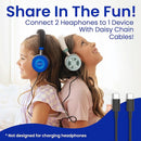 Puro Sound Labs JuniorJam Plus Volume-Limiting Wireless Bluetooth Headphones for Kids, Secure Audio with Adjustable On-Ear Design, 22-Hour Battery, Ideal for Tablets, Smartphones & PCs - Blue by TinyTreasures Baby Boutique