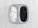 Joseph Joseph Tota 60 liter/15.8 gallon Laundry Hamper Separation Basket with lid, 2 Removable Washing Bags with Handles- Grey by CozyNest Decor