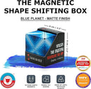 Shashibo Shape Shifting Box - Award-Winning Fidget Toy w/ 36 Rare Earth Magnets - Fidget Cube Transforms Into Over 70 Shapes, Sensory Toy Gift for Kids, Teens, and Adults (Blue Planet) by TinyTreasures Baby Boutique