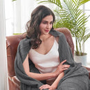 inhand Grey Throw Blanket for Couch and Bed, Soft Living Room Home Decor Knitted Twin Size Blanket, Outdoor Lightweight Breathable Summer Blanket, Farmhouse Warm Woven Decorative, 60"x80" by CozyNest Decor