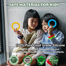 Sensory Chew Bracelets for Boys and Girls, 4 Pack Fidget Bracelet for Kids with Autism ADHD Anxiety Texture Soft Silicone, Oral Motor Aids Toddler Bracelets Sensory Chew Toys for Kids Chewing Biting by TinyTreasures Baby Boutique